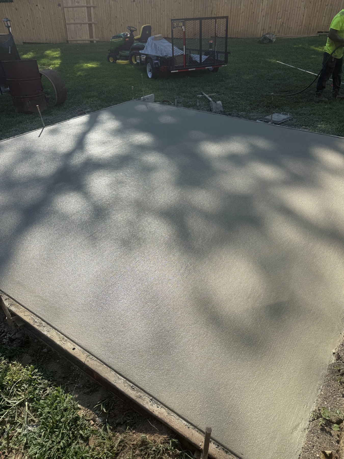 Concrete slab pour for a residential project in New Castle County, DE
